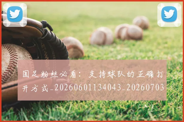 国足粉丝必看:支持球队的正确打开方式_20260601134043_20260703224349